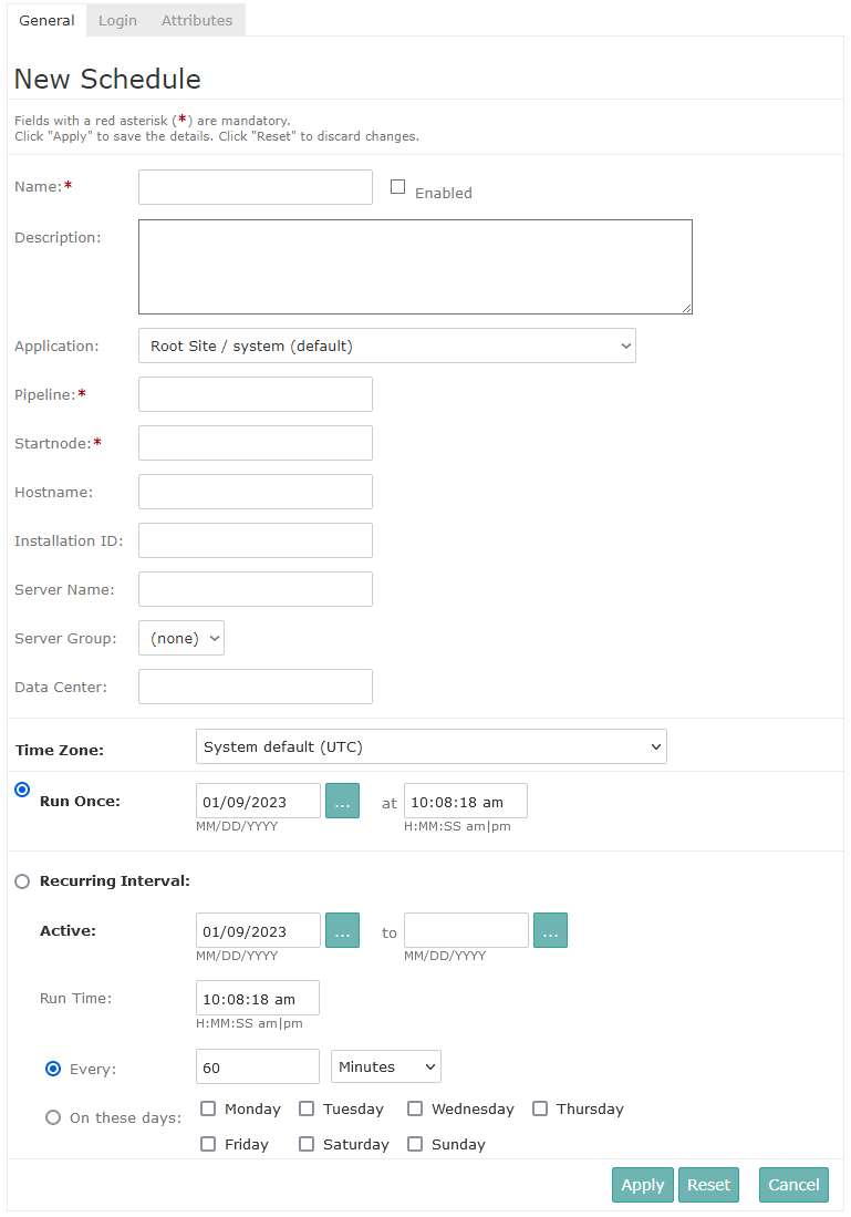 Festlegen von Job-Details